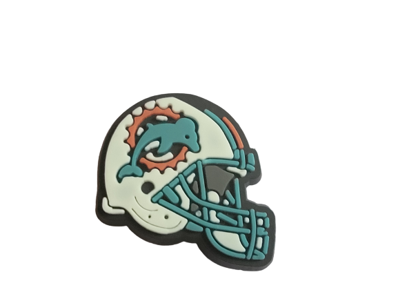 Sports Croc Charms- Football Miami Dolphins