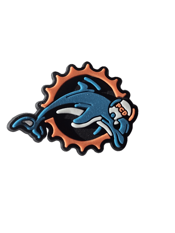 Dolphins Croc Charms- Football