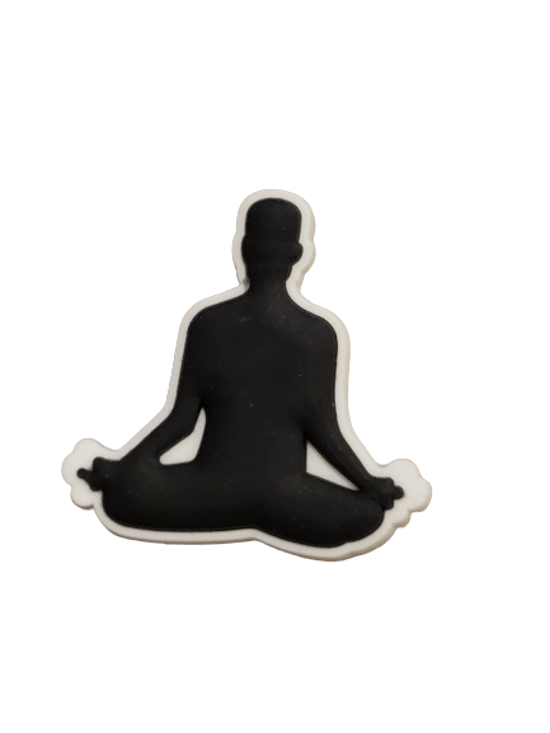 Meditation croc charm