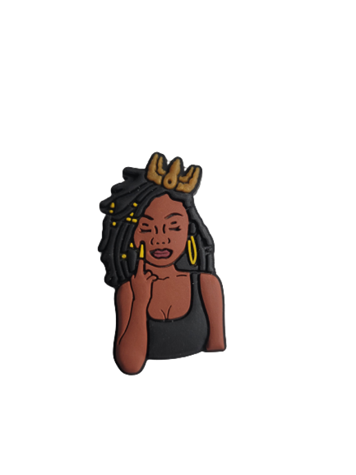 Melanin Girl Croc charms