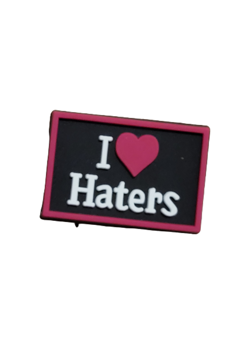 I (heart) Haters Croc charm