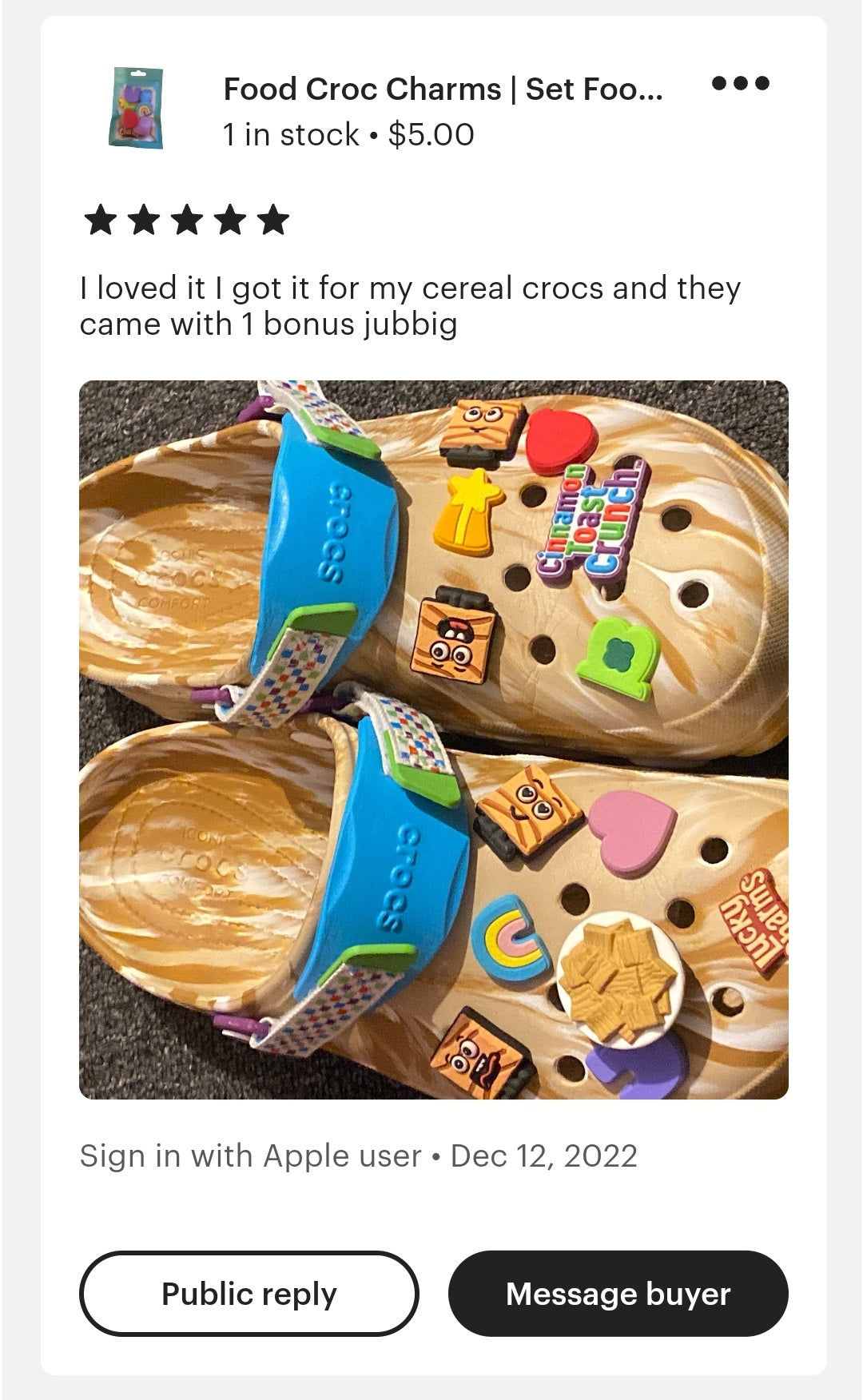 Cinnamon Toast Croc charms
