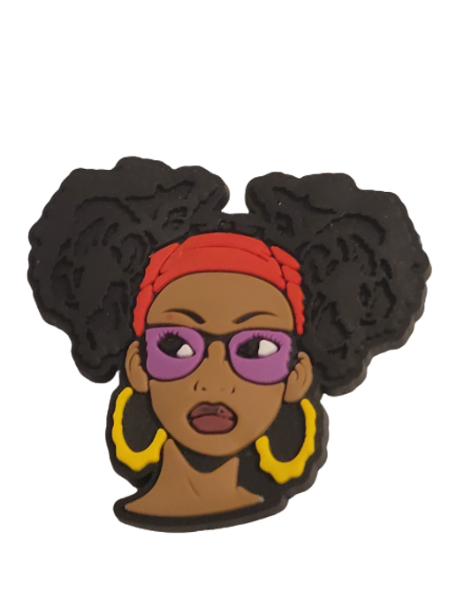 Melanin Girl Croc charms