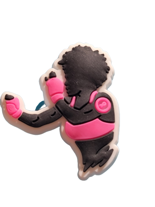 Breast cancer croc charms 2025