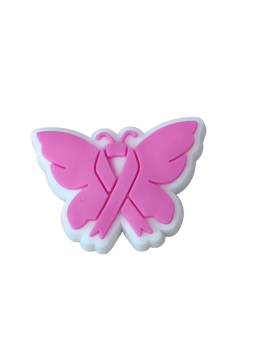 Breast Cancer Croc Charms