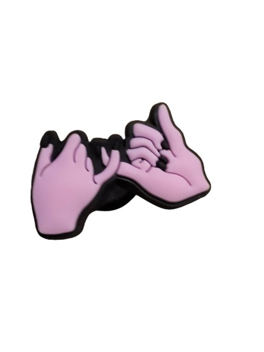 Breast Cancer Croc Charms