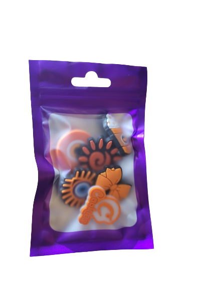 Orange Croc charms