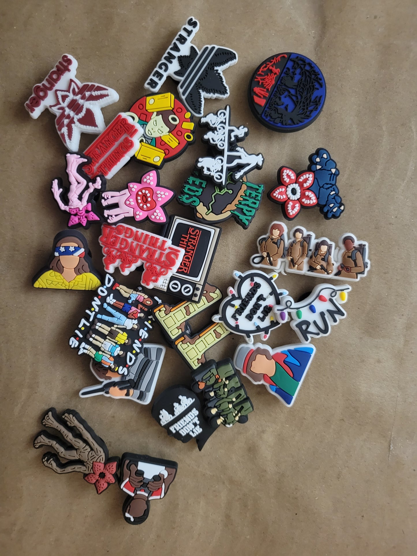 Stranger Croc charms