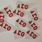 Sorority Decals-Delta Sigma Theta