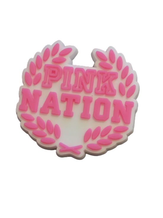 Pink Nation Croc charms