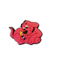 Clifford the Big Red Dog Croc charms