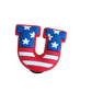USA/Flag croc charms