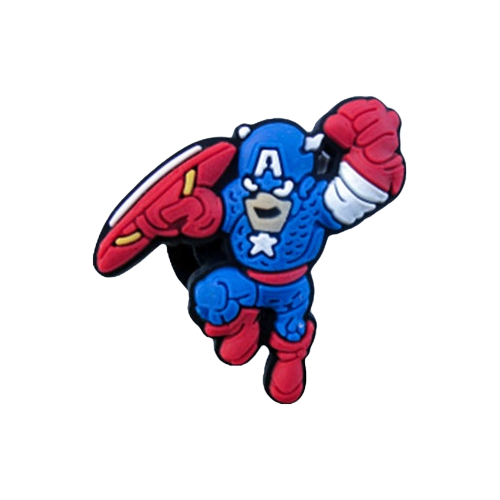 Superhero-Captain America Croc charms