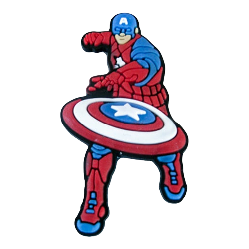 Superhero-Captain America Croc charms