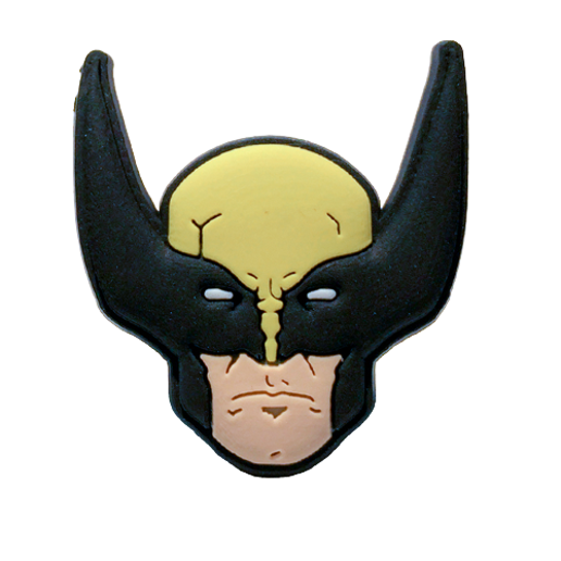 Superhero-Wolverine Croc charms