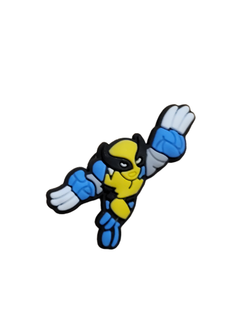 Superhero-Wolverine Croc charms