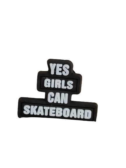 Skateboarding/Skater Girl Croc charms