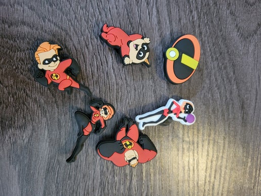 Incredibles Croc charms