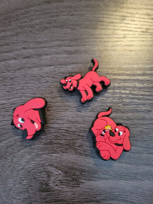 Clifford The Big Red Dog Croc charms